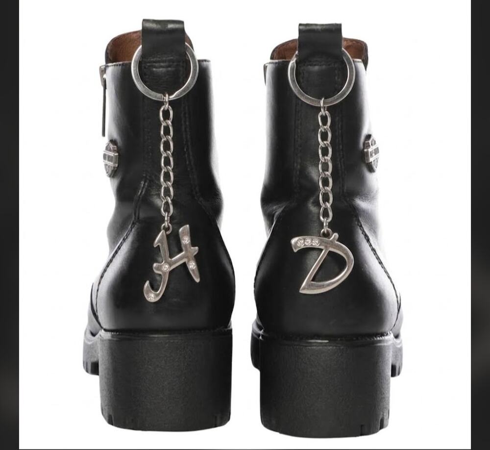 HARLEY DAVIDSON MOTORCYCLES Crystal Studded HD Boot Charms Biker Jewelry